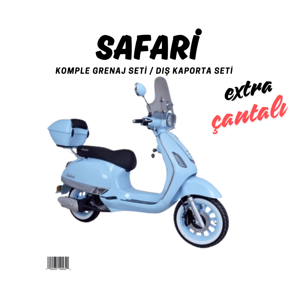 Arora Safari Mavi Grenaj Seti 22 Parça + Çantalı